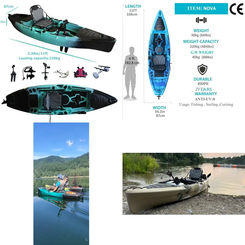 Caiaque de Pesca com Pedal de  - Fishing Kayak Sit In avaliação e preço