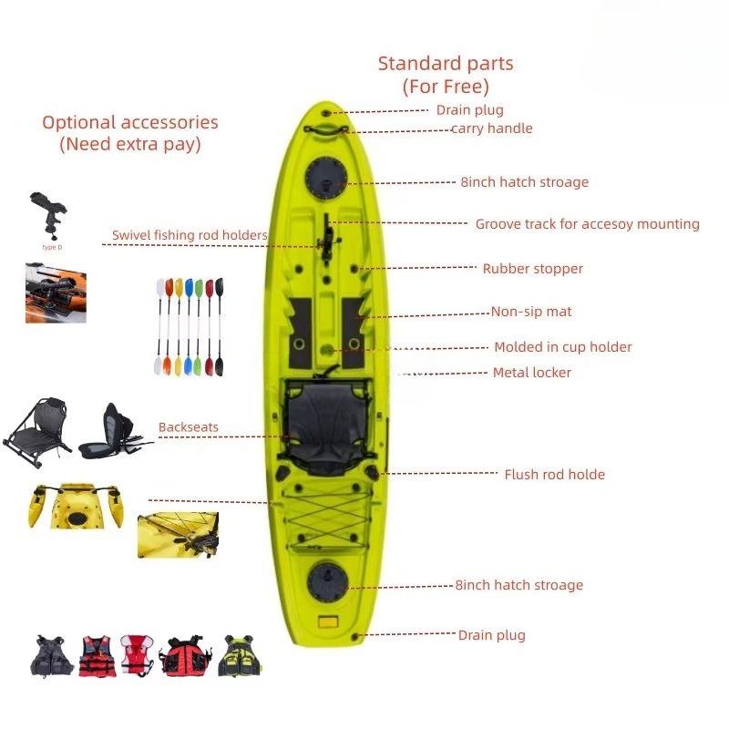 Preço de fábrica chinês novo c - Fishing Kayak Sit On Top avaliação e preço