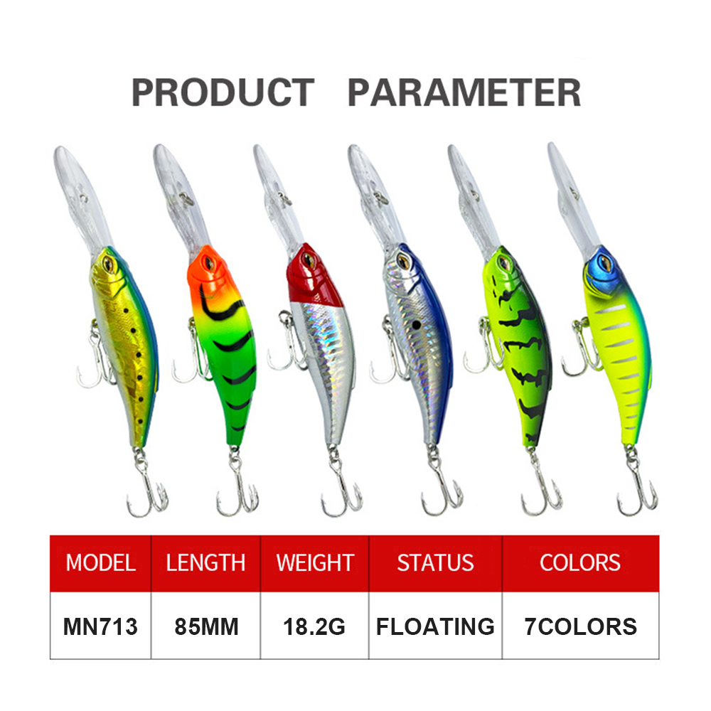8.5cm 18.2g iscas de pesca flu - Fishing Kayak Sit On Top avaliação e preço